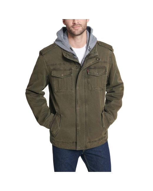 levi's cotton military jacket