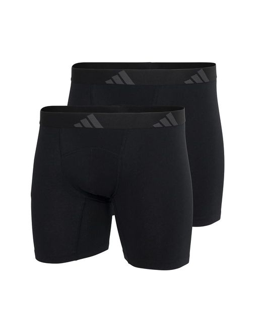 Herren Unterwäsche Boxershorts 2er Pack Boxer Brief Adidas de hombre de color Blue