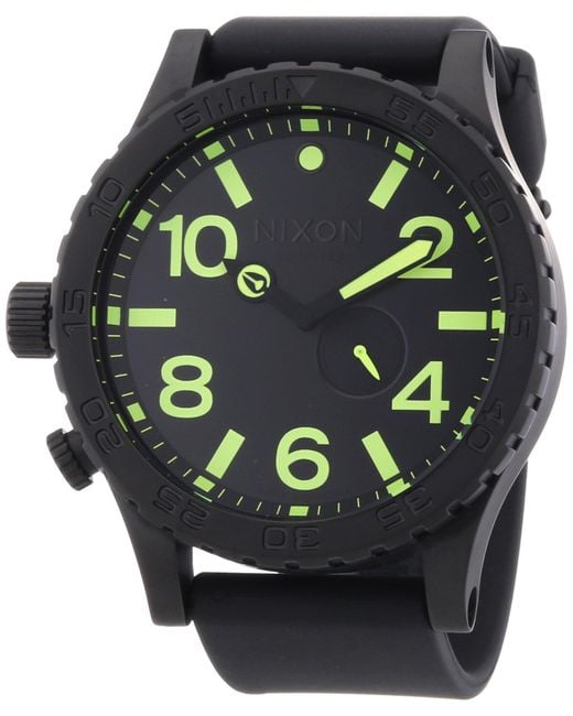 Nixon Metallic Quartz Watch The 51-30 Pu A0581256-00 With Plastic Strap for men
