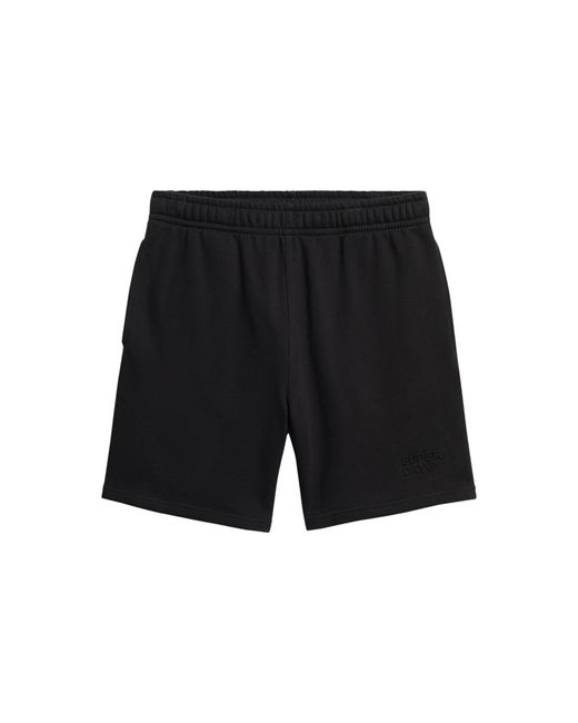 Sportswear Emboss Loose Sweat Shorts S Superdry pour homme en coloris Black