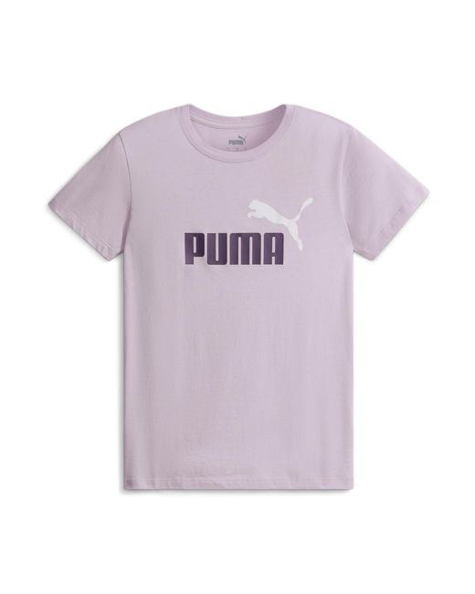 PUMA Purple Ess Logo Tee