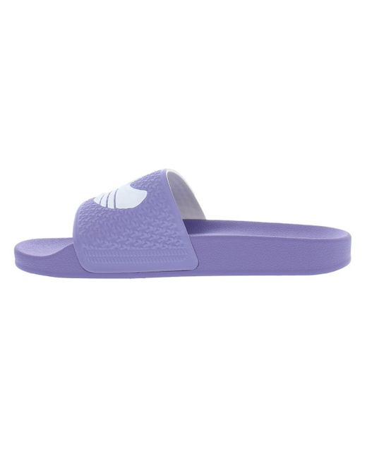 Adidas Purple Originals Shmoofoil Skate Style Slides for men