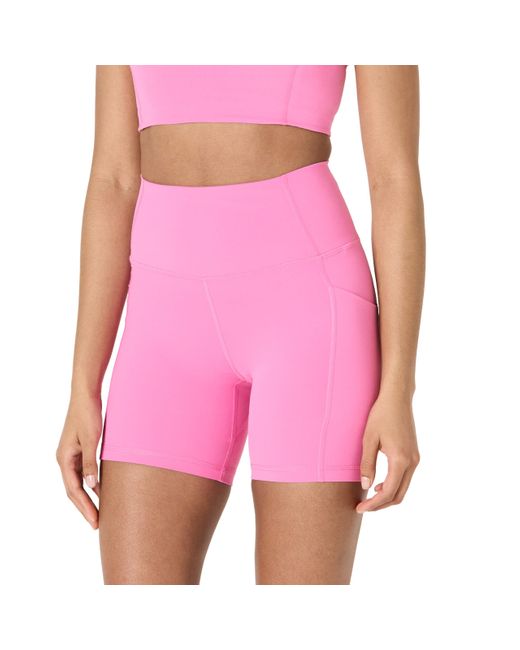 Pantalones Cortos Deportivos FormFlex para Ciclismo Amazon Essentials de color Pink