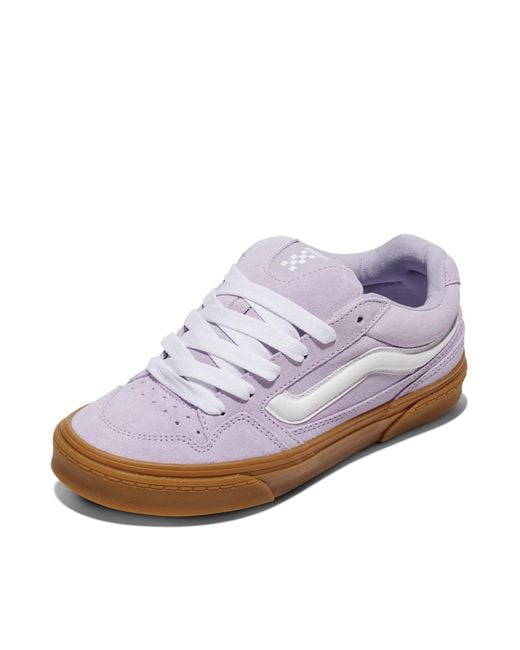 Vans Purple Caldrone Shoe | Chunky Low-top Fashion Sneakers With Retro-inspired Style
