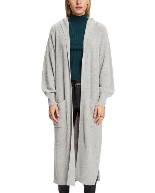 103EE1I310 Suéter cárdigan Esprit de color Gray