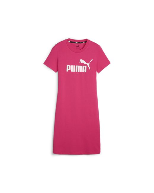 Robe T-Shirt Coupe Slim Essentials L Garnet Rose Pink PUMA