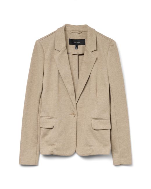 Vero Moda Natural Vmjulia Ls Blazer Dnm Noos