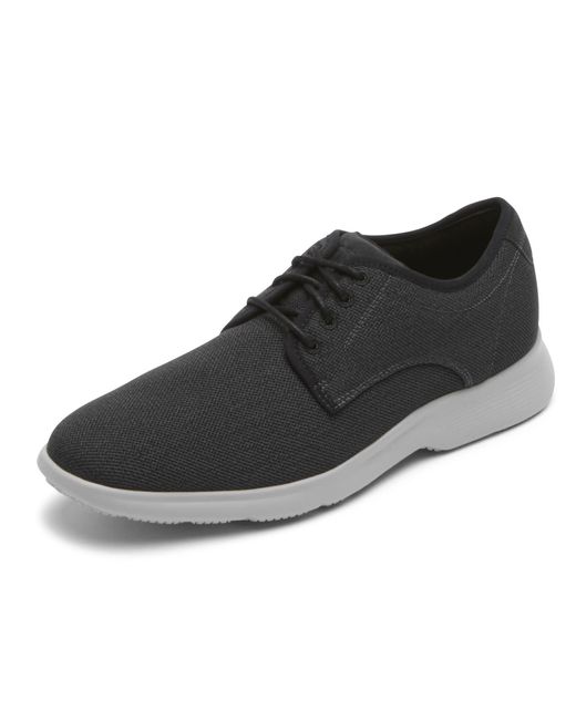 Rockport Black Truflex Dressports Mesh Oxford Shoes for men