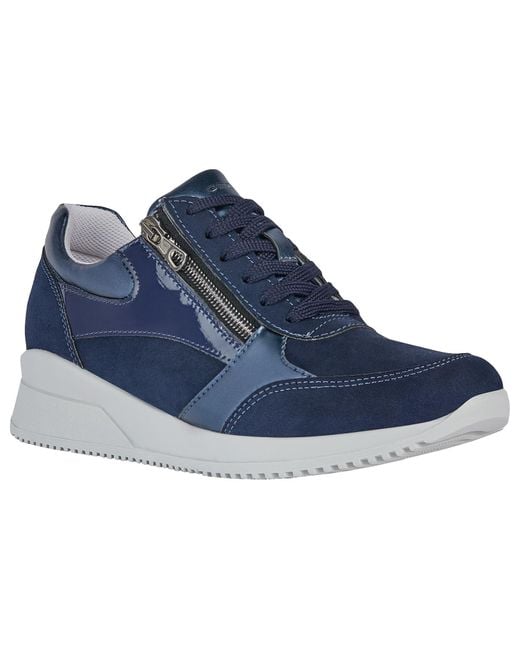 Geox D Haleney A Platform in het Blue