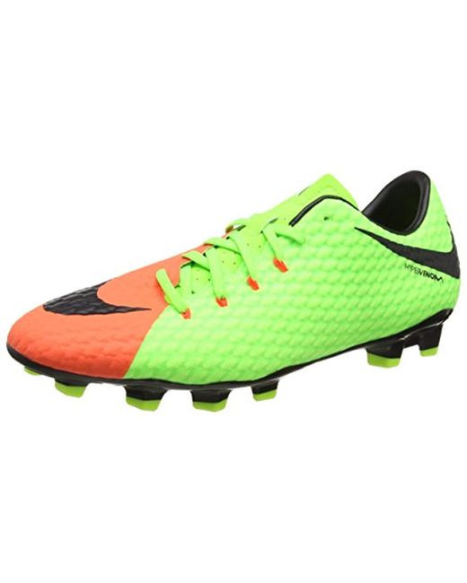 Nike Synthetic Hypervenom Phelon Iii Fg Football Boots In Green