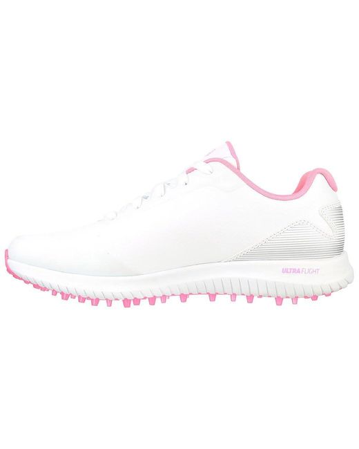 Skechers White Go Max Arch Fit Spikeless Golf Shoe Sneaker