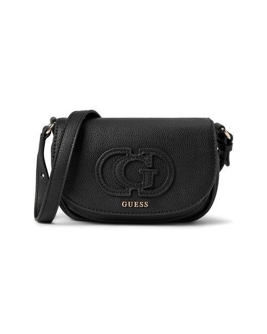 Guess Calebra Mini Convertible Xbody Flap Bag Black