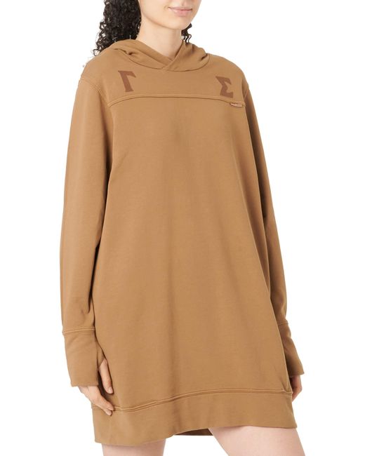 G-Star Natural Gamma Sigma Loose Hooded Sweat Kleid