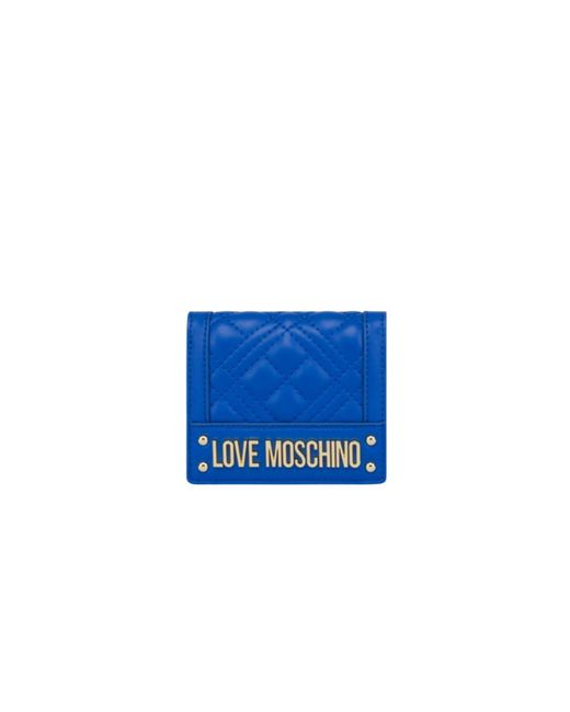 Love Moschino Blue Wallet Quilled Pu Sapphire