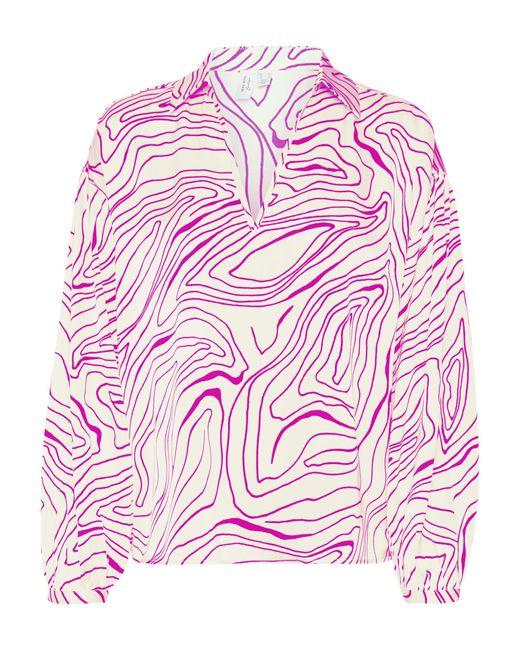 Vero Moda Pink Vmrobin L/S V-Neck Top WVN Exp Btq Ga Langarmshirt