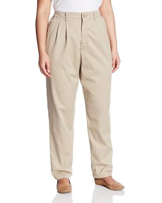 Lee Jeans Plus-size Fit Side Elastic Pant, Taupe, 22w Lyst