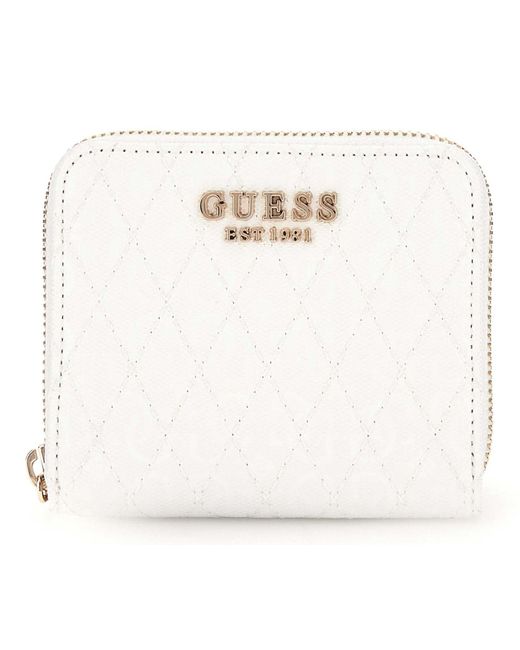 Betula Small Zip Around Wallet S White di Guess