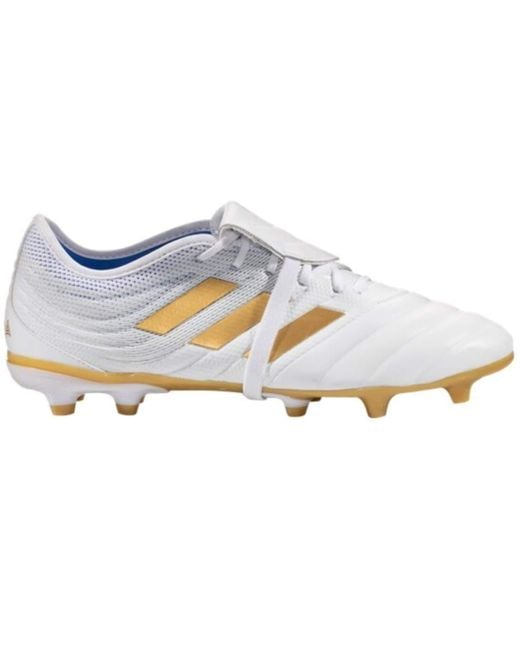Adidas Copa Gloro 19.2 Fg Soccer Cleats White/gold Metallic/football Blue for men