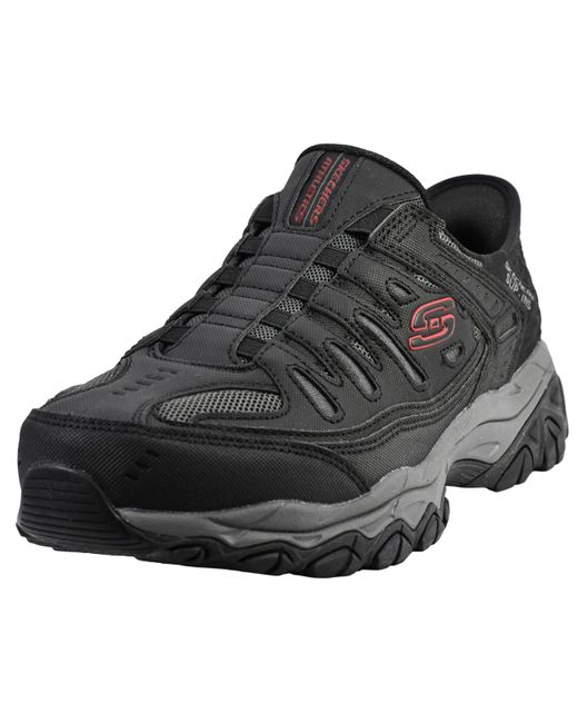 Skechers Black Afterburn M. Fit Ridgeburn Slip-in Loafer for men