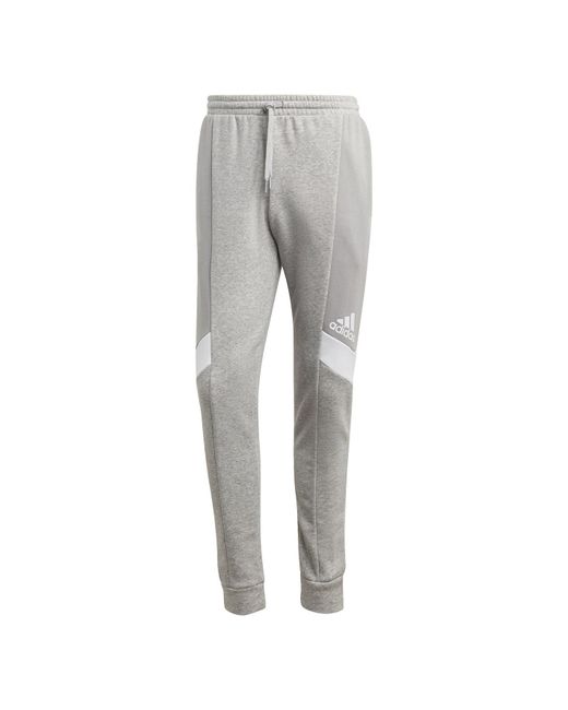 Adidas Gray Essentials Colorblock Pants for men