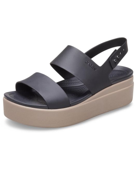 Brooklyn Low Wedge CROCSTM de color Black