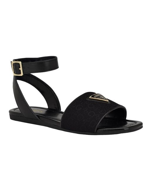 Guess Black Hazens Flache Sandale