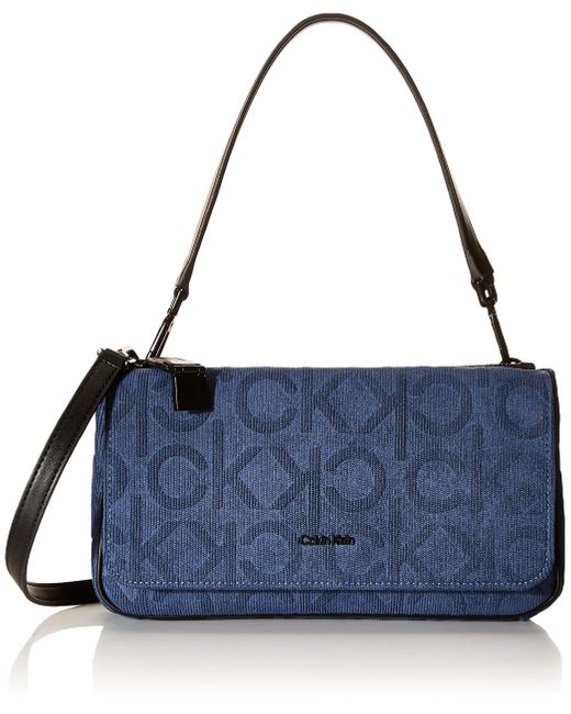 Calvin Klein Modern Essentials Convertible Shoulder Bag in Blue