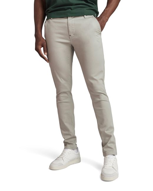 Pantalones Skinny Chino 2.0 Para Hombre G-Star RAW de hombre de color Gray