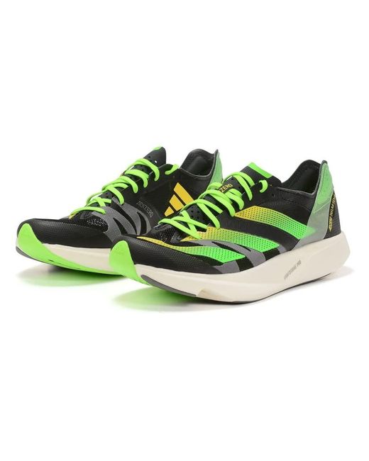 Adidas Green S Adiz Tkmi 8 Road Running Shoes Black 8.5 Uk