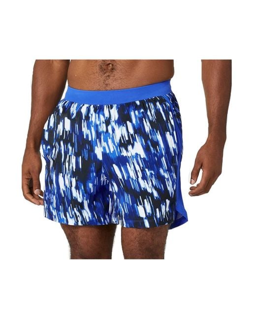 Under Armour Blue S 5" Launch Ua Printed Running Shorts Fitted for men