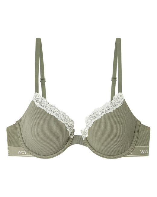 Sujetador Clásico Beautiful Algodón Bra Women'secret de color Green