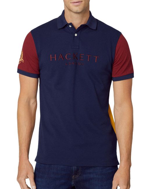 Hackett Heritage Multi Polo Polohemd in Blue für Herren