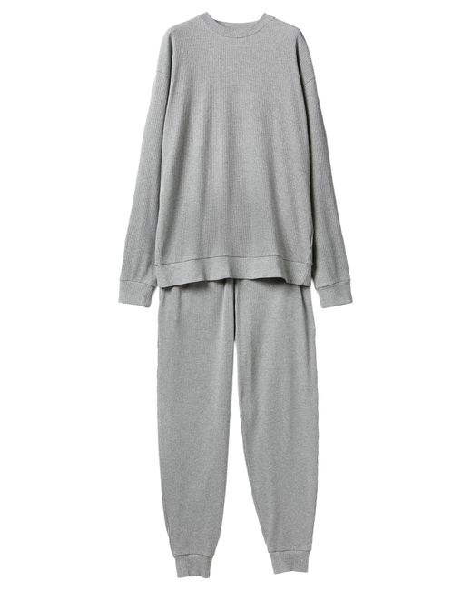 Benetton Pig(Maglia+Pant) 3pcf4p02x Pyjama Set in Black für Herren