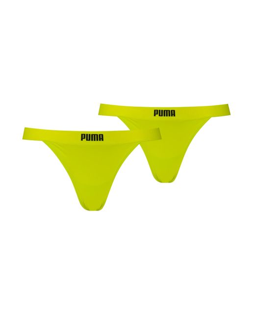 String sous-vêtement PUMA en coloris Yellow