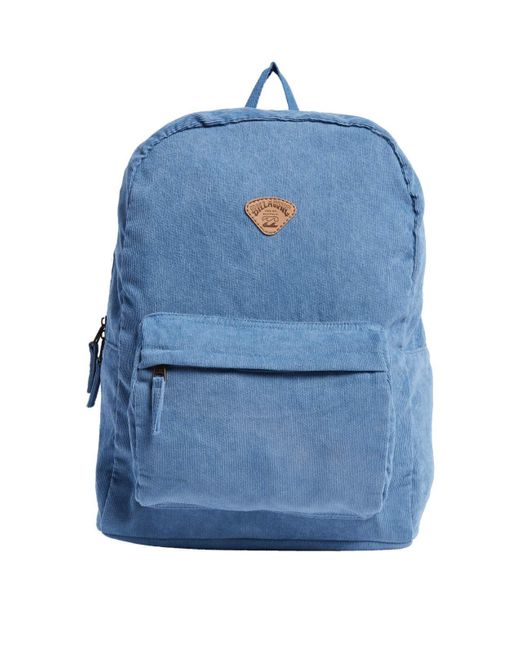 Billabong Blue School Out Cord Backpack