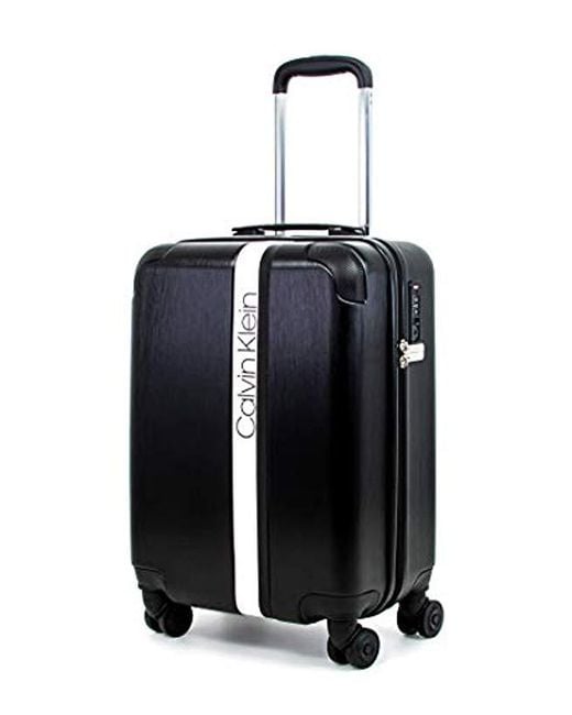 Calvin Klein Black Hardside Spinner Luggage With Tsa Lock for men