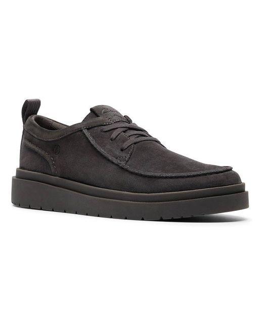 Clarks Polden Moc voor heren, Rood Canvas, 44 EU
