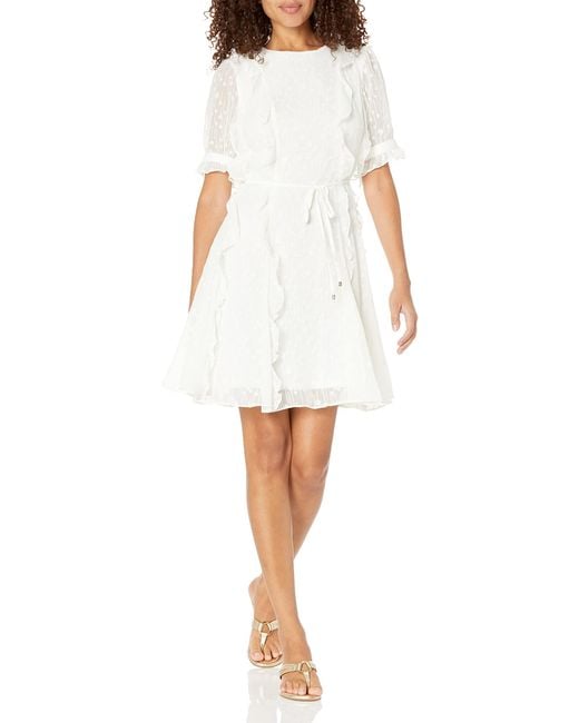 Tommy Hilfiger White A3ag2svj-ivy-14 Casual Dress