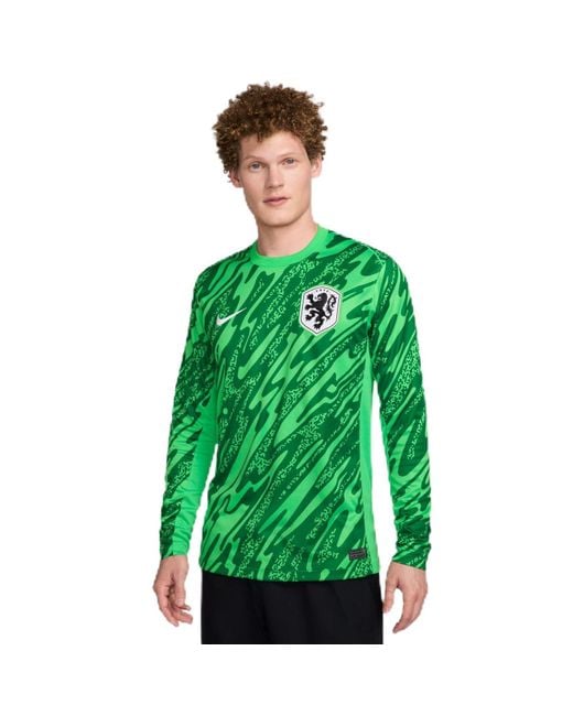 Netherlands Herren Dri-fit Stadium Jsyls Gk Lion Top Nike de hombre de color Green