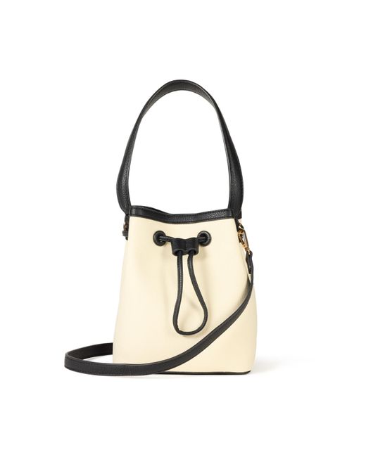 The Drop White Rochelle Bucket Bag Handbags