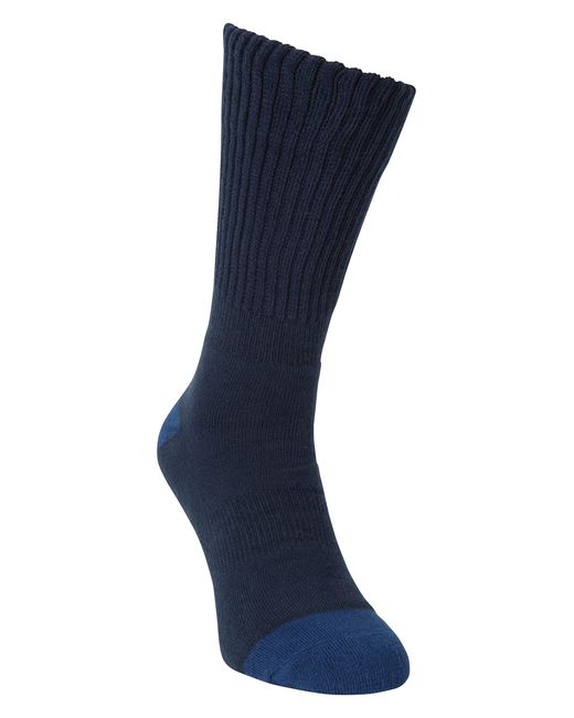Mountain Warehouse Blue Double Layer Winter Walking Socks - Antibacterial, Breathable, High Wicking, Fine Toe Seams, Anti Chafing,