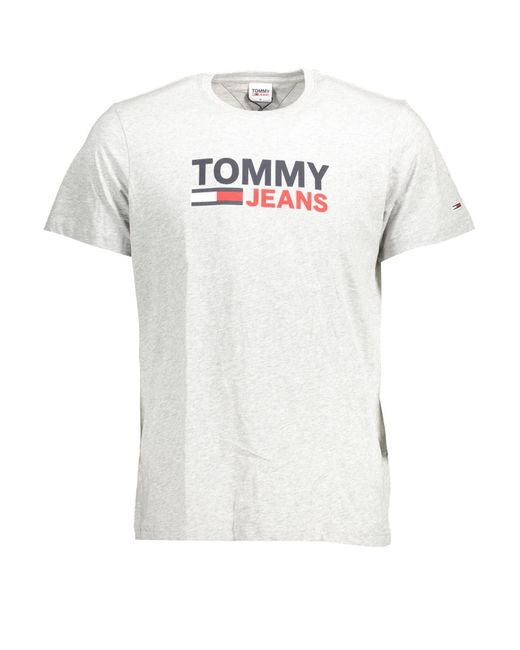 T-shirt Uomo iche Corte TJM Regular Scollo Rotondo di Tommy Hilfiger in White da Uomo