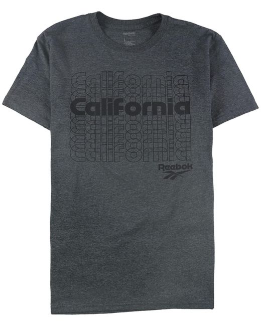 Reebok Gray S California Graphic T-shirt for men