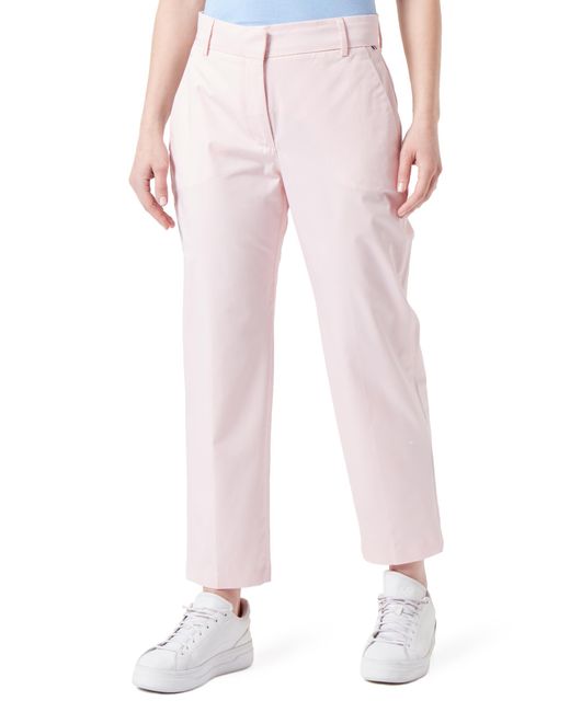Tommy Hilfiger Pink Trousers Slim Fit Chino