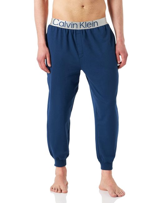 Calvin Klein Blue Jogger Pajama Bottom for men