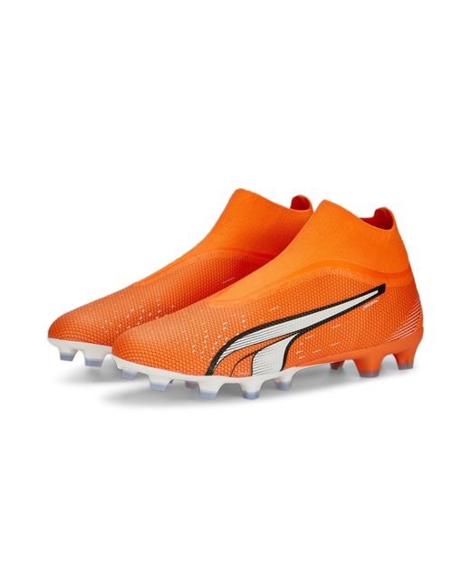PUMA Sport Shoes ULTRA MATCH+ LL FG/AG Soccer Shoes in Orange für Herren