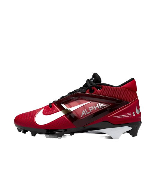 Nike Red Alpha Ace 4 Pro Football Cleats for men