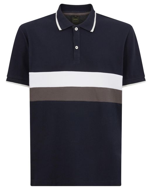 Geox Blue M Polo Col.block Shirt for men