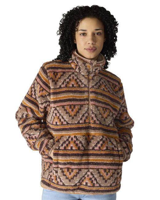 Carhartt Brown Loose Fit Fleece Pullover
