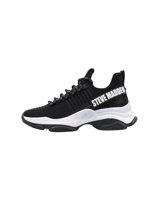 Steve Madden Black MAXILLA-R-E PLATEAU-SNEAKER